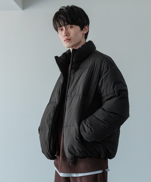 LOWRYS FARM（ローリーズファーム）の「【LFM(U)】エアサーマルスタンドヨークブルゾン　494551（ダウンジャケット/コート・メンズ・グレー/ブラック/ブラウン・MEDIUM/LARGE）」の17枚目の写真