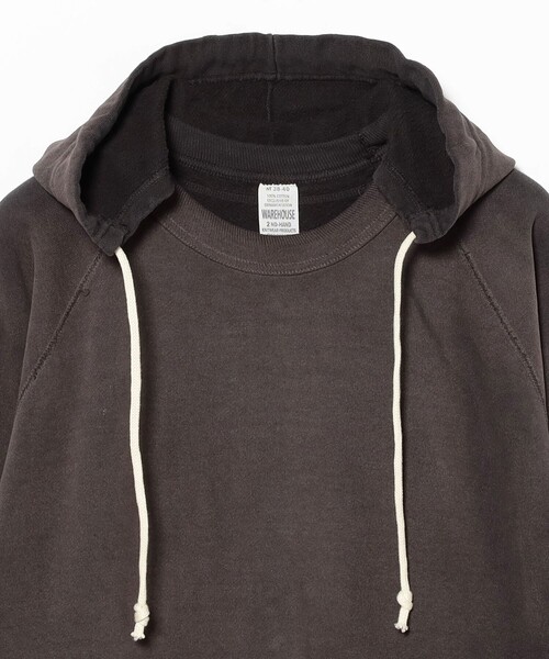 BEAMS BOY(ビームスボーイ)の「【1/15再値下げ】【別注】WAREHOUSE & CO. / セコハン 後付け フーディー(スウェット・レディース・ブラック/オレンジ・ONESIZE)」の14枚目の写真