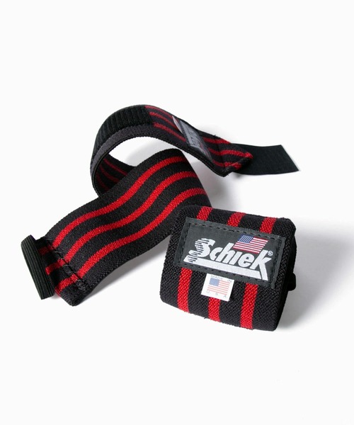 Schiek(シーク)の「Schiek Black Line Wrist Wraps シーク ブラックライン リストラップ アルティメイトグリップ 18インチ(スポーツグッズ・レディース・ブラック×レッド・FREE)」の11枚目の写真