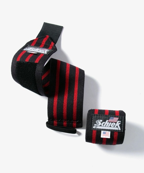 Schiek(シーク)の「Schiek Black Line Wrist Wraps シーク ブラックライン リストラップ アルティメイトグリップ 18インチ(スポーツグッズ・レディース・ブラック×レッド・FREE)」の12枚目の写真