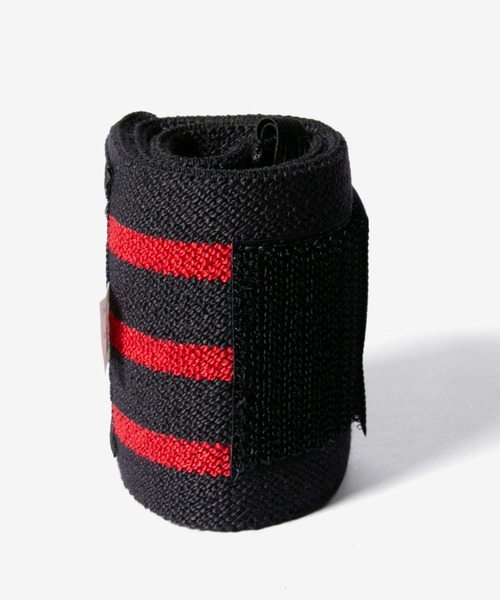 Schiek(シーク)の「Schiek Black Line Wrist Wraps シーク ブラックライン リストラップ アルティメイトグリップ 18インチ(スポーツグッズ・レディース・ブラック×レッド・FREE)」の2枚目の写真
