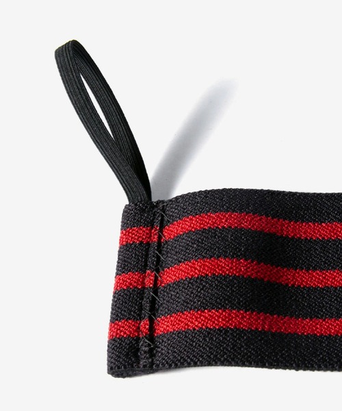 Schiek(シーク)の「Schiek Black Line Wrist Wraps シーク ブラックライン リストラップ アルティメイトグリップ 18インチ(スポーツグッズ・レディース・ブラック×レッド・FREE)」の3枚目の写真