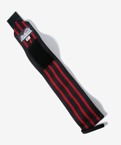 Schiek(シーク)の「Schiek Black Line Wrist Wraps シーク ブラックライン リストラップ アルティメイトグリップ 18インチ(スポーツグッズ・レディース・ブラック×レッド・FREE)」の5枚目の写真