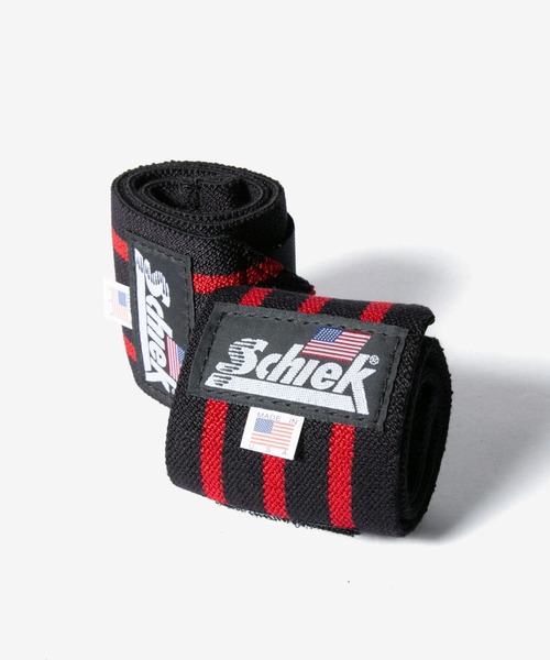 Schiek(シーク)の「Schiek Black Line Wrist Wraps シーク ブラックライン リストラップ アルティメイトグリップ 18インチ(スポーツグッズ・レディース・ブラック×レッド・FREE)」の7枚目の写真