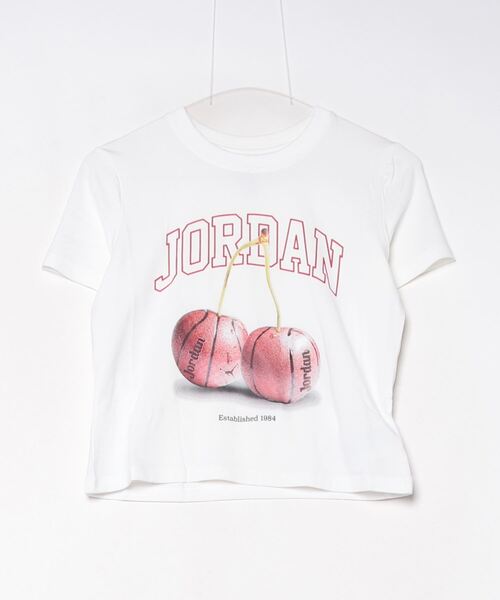 JORDAN BRAND(ジョーダンブランド)の「ジョーダン ジョーダン BRK TMID GFX S/S Tシャツ BB(Tシャツ/カットソー・メンズ・ホワイト×レッド・S/M/L/XL/2XL)」の1枚目の写真