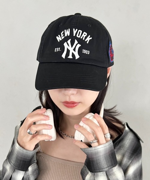 MLB（メジャーリーグベースボール）の「【日本未発売/WEB限定】MLB KOREA(エムエルビーコリア)/ヴィンテージ 刺繍 ロゴパッチ メジャーリーグ ベースボール キャップ 帽子/Vintage Cooperstown Patch Unstruck Ball Cap（キャップ・レディース・ネイビー/ベージュ/ワインレッド/アイボリー/ブラック/ブルー/ブラック系その他・FREE）」の21枚目の写真