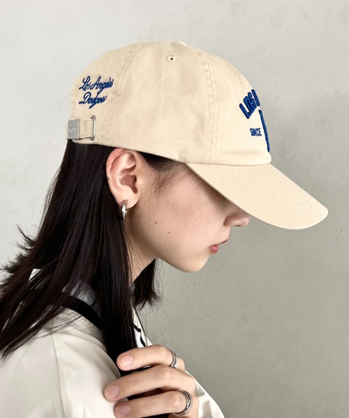 MLB（メジャーリーグベースボール）の「【日本未発売/WEB限定】MLB KOREA(エムエルビーコリア)/ヴィンテージ 刺繍 ロゴパッチ メジャーリーグ ベースボール キャップ 帽子/Vintage Cooperstown Patch Unstruck Ball Cap（キャップ・レディース・ネイビー/ベージュ/ワインレッド/アイボリー/ブラック/ブルー/ブラック系その他・FREE）」の13枚目の写真