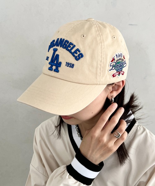 MLB（メジャーリーグベースボール）の「【日本未発売/WEB限定】MLB KOREA(エムエルビーコリア)/ヴィンテージ 刺繍 ロゴパッチ メジャーリーグ ベースボール キャップ 帽子/Vintage Cooperstown Patch Unstruck Ball Cap（キャップ・レディース・ネイビー/ベージュ/ワインレッド/アイボリー/ブラック/ブルー/ブラック系その他・FREE）」の10枚目の写真