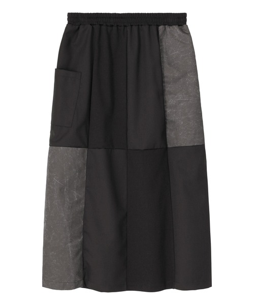 ZUCCa（ズッカ）の「(S)パッチワークジャージィー / スカート / S（スカート・レディース・ブラック/カーキ・M size）」の8枚目の写真