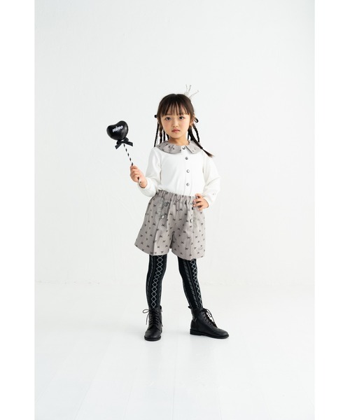 nino（ニノ）の「ミニリボンプリントキュロット（その他パンツ・キッズ・ベージュ・150cm/140cm/130cm）」の6枚目の写真