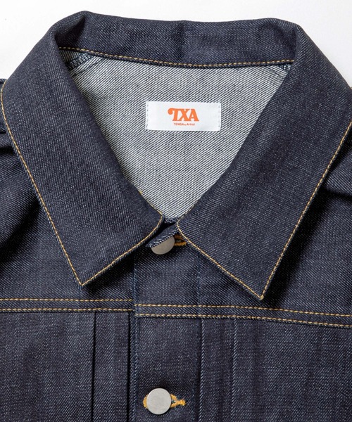 TXA(ティーエックスエー)の「Box-shaped Denim Jacket Indigo(デニムジャケット・メンズ・ノンウォッシュ・2/1)」の3枚目の写真
