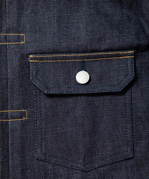 TXA(ティーエックスエー)の「Box-shaped Denim Jacket Indigo(デニムジャケット・メンズ・ノンウォッシュ・2/1)」の4枚目の写真