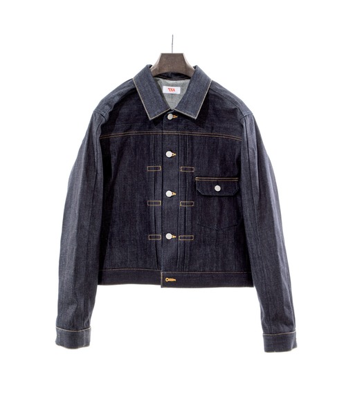TXA(ティーエックスエー)の「Box-shaped Denim Jacket Indigo(デニムジャケット・メンズ・ノンウォッシュ・2/1)」の9枚目の写真