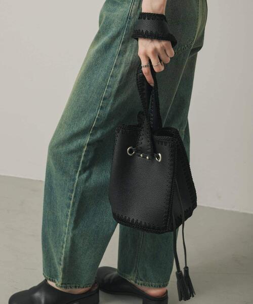 SENSE OF PLACE by URBAN RESEARCH（センスオブプレイスバイアーバンリサーチ）の「エンブロイダリーキンチャクバッグ（ショルダーバッグ・レディース・ブラック/ブラウン・ONE）」の9枚目の写真