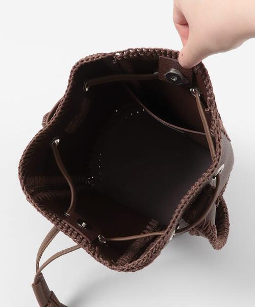 SENSE OF PLACE by URBAN RESEARCH（センスオブプレイスバイアーバンリサーチ）の「エンブロイダリーキンチャクバッグ（ショルダーバッグ・レディース・ブラック/ブラウン・ONE）」の11枚目の写真