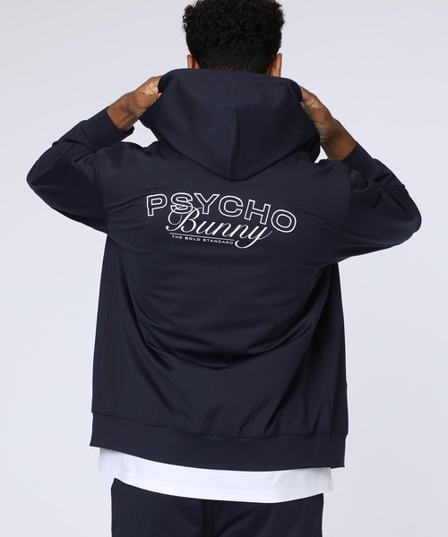 Psycho Bunny（サイコバニー）の「エフェクトロゴ ジップパーカ（パーカー・メンズ・ネイビー/チャコールグレー/ブラック・MEDIUM/LARGE/X-LARGE/SMALL）」の15枚目の写真