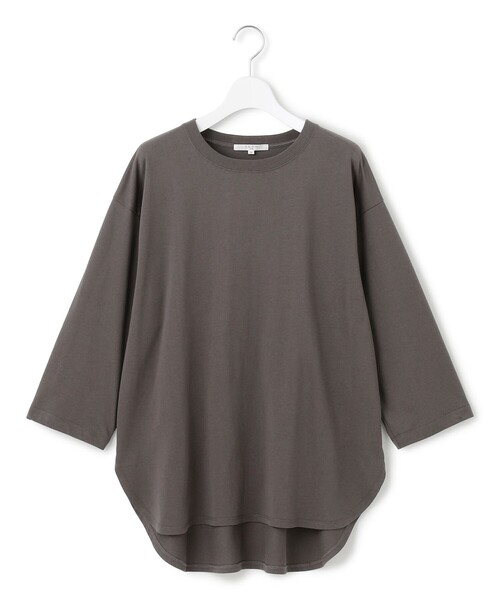 23区 S(ニジュウサンクチイサイサイズ)の「【SLOW/一部店舗限定】MVSコットン チュニック シンプルTEE(Tシャツ/カットソー・レディース・ダルブルー系/ベージュ系/グレー系/カーキ系・32)」の11枚目の写真