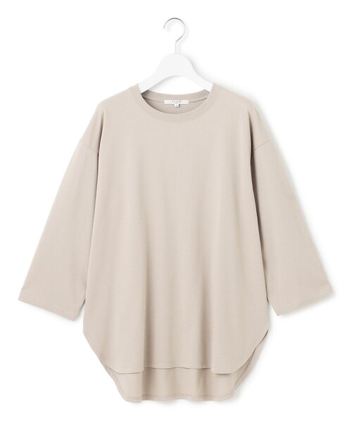 23区 S(ニジュウサンクチイサイサイズ)の「【SLOW/一部店舗限定】MVSコットン チュニック シンプルTEE(Tシャツ/カットソー・レディース・ダルブルー系/ベージュ系/グレー系/カーキ系・32)」の12枚目の写真