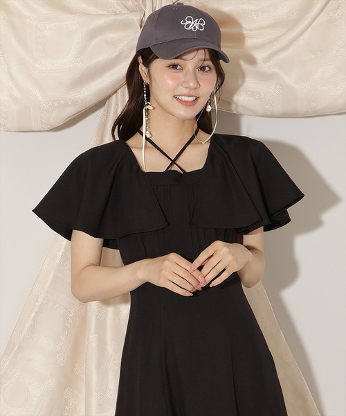 WILLSELECTION(ウィルセレクション)の「フレアースリーブティアードワンピース(ワンピース・レディース・ラベンダー/ブラック/ブラウン系その他・FREE)」の7枚目の写真