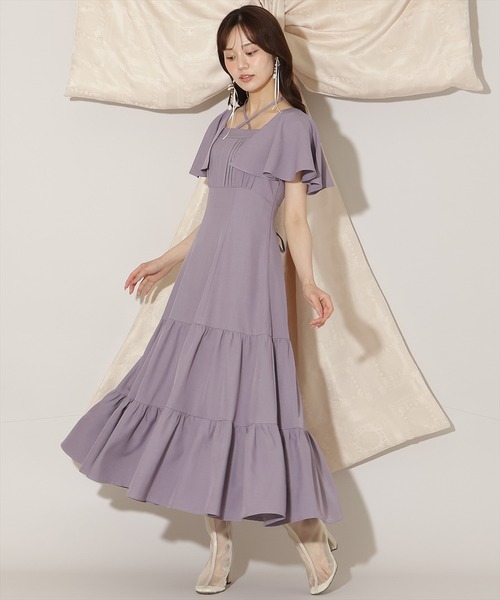 WILLSELECTION(ウィルセレクション)の「フレアースリーブティアードワンピース(ワンピース・レディース・ラベンダー/ブラック/ブラウン系その他・FREE)」の19枚目の写真