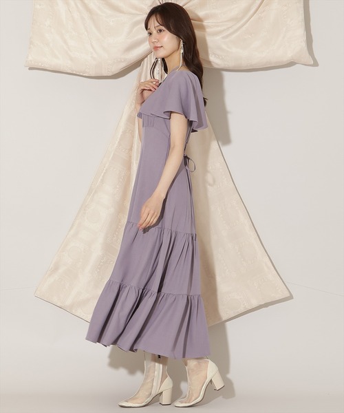 WILLSELECTION(ウィルセレクション)の「フレアースリーブティアードワンピース(ワンピース・レディース・ラベンダー/ブラック/ブラウン系その他・FREE)」の20枚目の写真