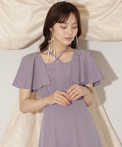 WILLSELECTION(ウィルセレクション)の「フレアースリーブティアードワンピース(ワンピース・レディース・ラベンダー/ブラック/ブラウン系その他・FREE)」の21枚目の写真