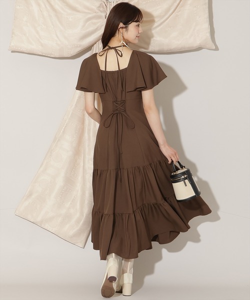 WILLSELECTION(ウィルセレクション)の「フレアースリーブティアードワンピース(ワンピース・レディース・ラベンダー/ブラック/ブラウン系その他・FREE)」の13枚目の写真