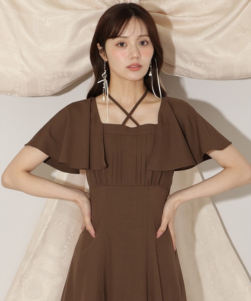 WILLSELECTION(ウィルセレクション)の「フレアースリーブティアードワンピース(ワンピース・レディース・ラベンダー/ブラック/ブラウン系その他・FREE)」の14枚目の写真