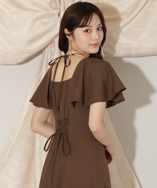 WILLSELECTION(ウィルセレクション)の「フレアースリーブティアードワンピース(ワンピース・レディース・ラベンダー/ブラック/ブラウン系その他・FREE)」の15枚目の写真