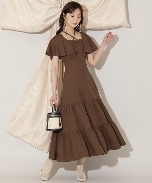 WILLSELECTION(ウィルセレクション)の「フレアースリーブティアードワンピース(ワンピース・レディース・ラベンダー/ブラック/ブラウン系その他・FREE)」の11枚目の写真