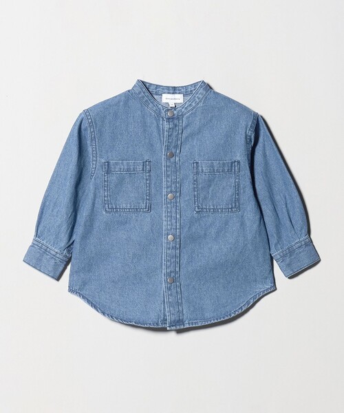 green label relaxing(グリーンレーベルリラクシング)の「デニムシャツ / キッズ 100㎝-160㎝(シャツ/ブラウス・キッズ・コバルトブルー/ブラック・150cm/140cm/110cm/130cm/160cm/100cm/120cm)」の11枚目の写真
