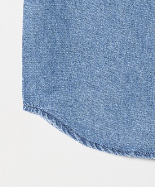 green label relaxing(グリーンレーベルリラクシング)の「デニムシャツ / キッズ 100㎝-160㎝(シャツ/ブラウス・キッズ・コバルトブルー/ブラック・150cm/140cm/110cm/130cm/160cm/100cm/120cm)」の15枚目の写真