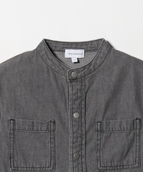 green label relaxing(グリーンレーベルリラクシング)の「デニムシャツ / キッズ 100㎝-160㎝(シャツ/ブラウス・キッズ・コバルトブルー/ブラック・150cm/140cm/110cm/130cm/160cm/100cm/120cm)」の19枚目の写真