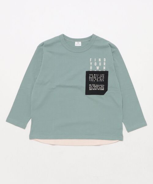 FARM（ファーム）の「ﾊｲｼｮｸﾎﾟｹﾛﾝT（Tシャツ/カットソー・キッズ・ブルー/ブラック・130cm/140cm/150cm/160cm）」の4枚目の写真