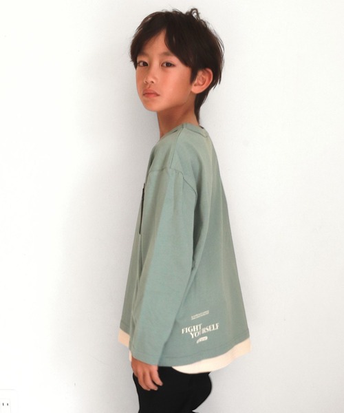 FARM（ファーム）の「ﾊｲｼｮｸﾎﾟｹﾛﾝT（Tシャツ/カットソー・キッズ・ブルー/ブラック・130cm/140cm/150cm/160cm）」の5枚目の写真