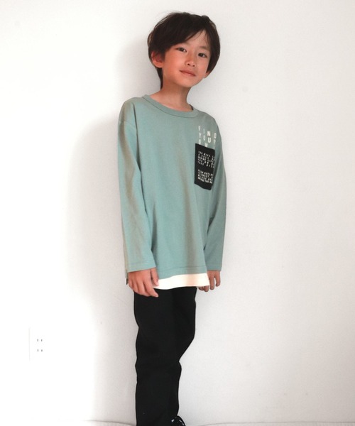 FARM（ファーム）の「ﾊｲｼｮｸﾎﾟｹﾛﾝT（Tシャツ/カットソー・キッズ・ブルー/ブラック・130cm/140cm/150cm/160cm）」の6枚目の写真