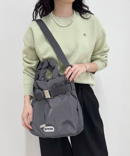 OUTDOOR PRODUCTS(アウトドアプロダクツ)の「【OUTDOOR PRODUCTS /アウトドアプロダクツ】2wayベルトトートバッグS(ショルダーバッグ・レディース・ブラウン/ブラック/オレンジ/チャコールグレー/シルバー・FREE)」の3枚目の写真