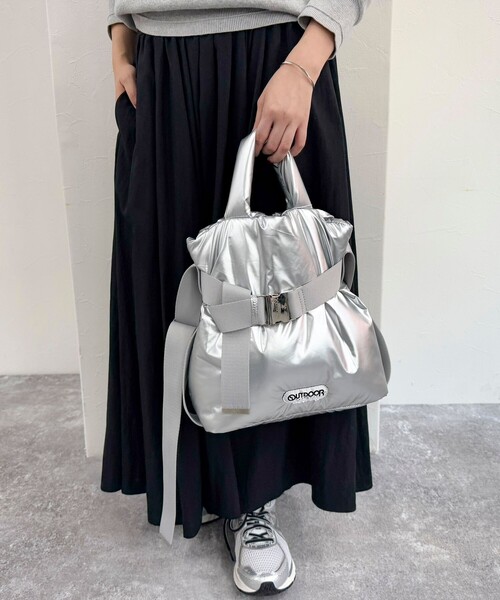 OUTDOOR PRODUCTS(アウトドアプロダクツ)の「【OUTDOOR PRODUCTS /アウトドアプロダクツ】2wayベルトトートバッグS(ショルダーバッグ・レディース・ブラウン/ブラック/オレンジ/チャコールグレー/シルバー・FREE)」の6枚目の写真