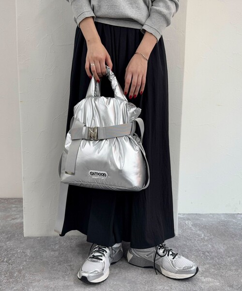 OUTDOOR PRODUCTS(アウトドアプロダクツ)の「【OUTDOOR PRODUCTS /アウトドアプロダクツ】2wayベルトトートバッグS(ショルダーバッグ・レディース・ブラウン/ブラック/オレンジ/チャコールグレー/シルバー・FREE)」の8枚目の写真