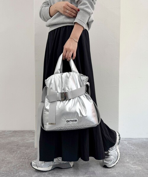 OUTDOOR PRODUCTS(アウトドアプロダクツ)の「【OUTDOOR PRODUCTS /アウトドアプロダクツ】2wayベルトトートバッグS(ショルダーバッグ・レディース・ブラウン/ブラック/オレンジ/チャコールグレー/シルバー・FREE)」の9枚目の写真