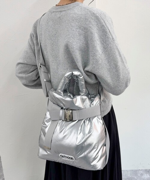 OUTDOOR PRODUCTS(アウトドアプロダクツ)の「【OUTDOOR PRODUCTS /アウトドアプロダクツ】2wayベルトトートバッグS(ショルダーバッグ・レディース・ブラウン/ブラック/オレンジ/チャコールグレー/シルバー・FREE)」の13枚目の写真