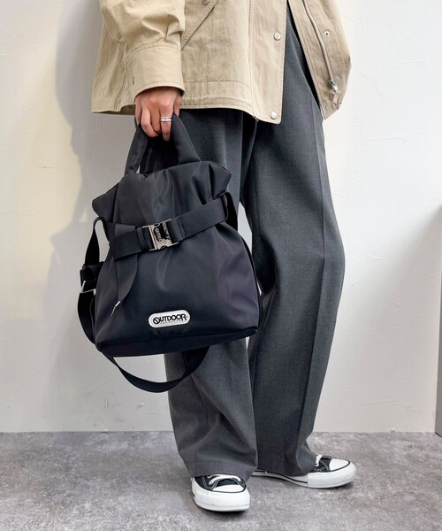 OUTDOOR PRODUCTS(アウトドアプロダクツ)の「【OUTDOOR PRODUCTS /アウトドアプロダクツ】2wayベルトトートバッグS(ショルダーバッグ・レディース・ブラウン/ブラック/オレンジ/チャコールグレー/シルバー・FREE)」の22枚目の写真