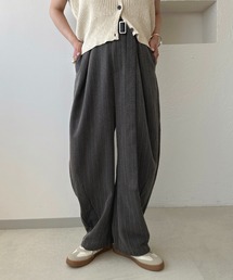 RRL ウールストライプパンツ チャコールグレー レディース W27 スウェットパンツ レディース セミワイド[品番：AGCW0006081