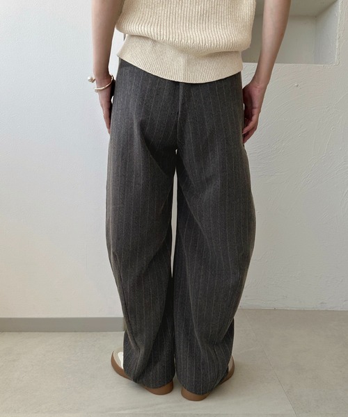 apres jour clair(アプレジュールクレア)の「【apres jour clair】ストライプウエストデザインカーブパンツ(その他パンツ・レディース・ベージュ系その他/チャコールグレー/ブラウン系その他・LARGE/SMALL/MEDIUM)」の21枚目の写真