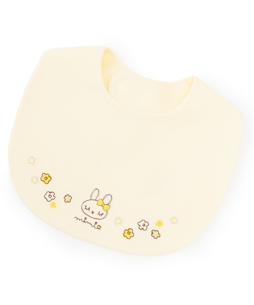 KP（ケーピー）の「mimiちゃん花刺しゅう スタイ（スタイ/よだれかけ・キッズ・ピンク/イエロー/ブルー・FREE）」の2枚目の写真