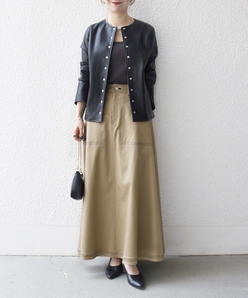 SHIPS any: コンパクト ドット スナップ カーディガン ジャケット