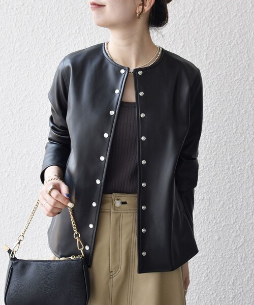 セール】SHIPS any: コンパクト ドット スナップ カーディガン