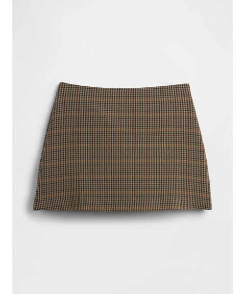 GAP（ギャップ）の「ヘリンボーン ミニスコート（スカート・レディース・グレー/ブラウン/グレー系その他・XS/S/M/L/XXS）」の8枚目の写真
