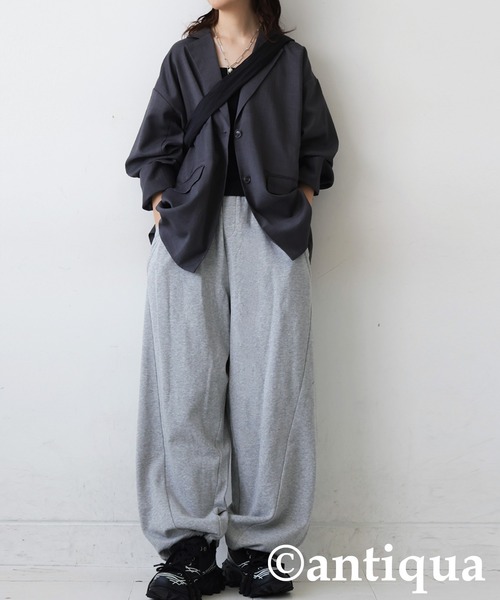 antiqua(アンティカ)の「裏毛スウェットパンツ(スウェットパンツ・レディース・ブラック/杢グレー・MEDIUM/LARGE)」の16枚目の写真