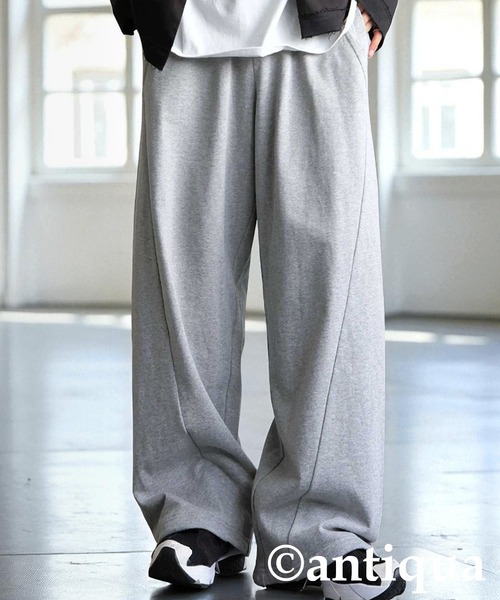 antiqua(アンティカ)の「裏毛スウェットパンツ(スウェットパンツ・レディース・ブラック/杢グレー・MEDIUM/LARGE)」の17枚目の写真